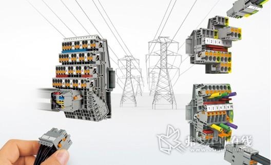 菲尼克斯电气适用于电源分配,测量回路和信号回路的接线端子