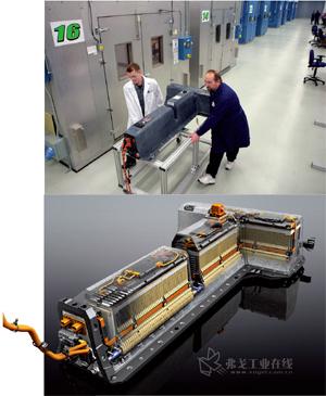 图2 通用汽车公司的电池系统实验室正在加速先进电池技术在美国的进一步发展，例如他们提供的T形电池组