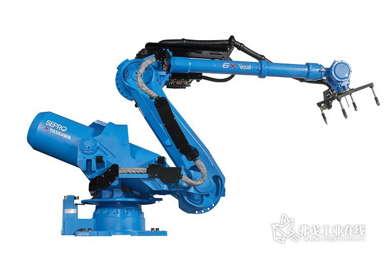 6X-400 六轴关节臂机器人是Sepro与Yaskawa Motoman合作、最新制造的产品，拥有4m的可触及范围，最大负载 120kg