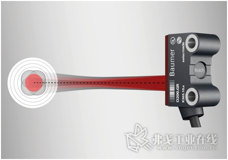 O200微型传感器集成光斑尺寸信息，从设计上确保光轴指向精确